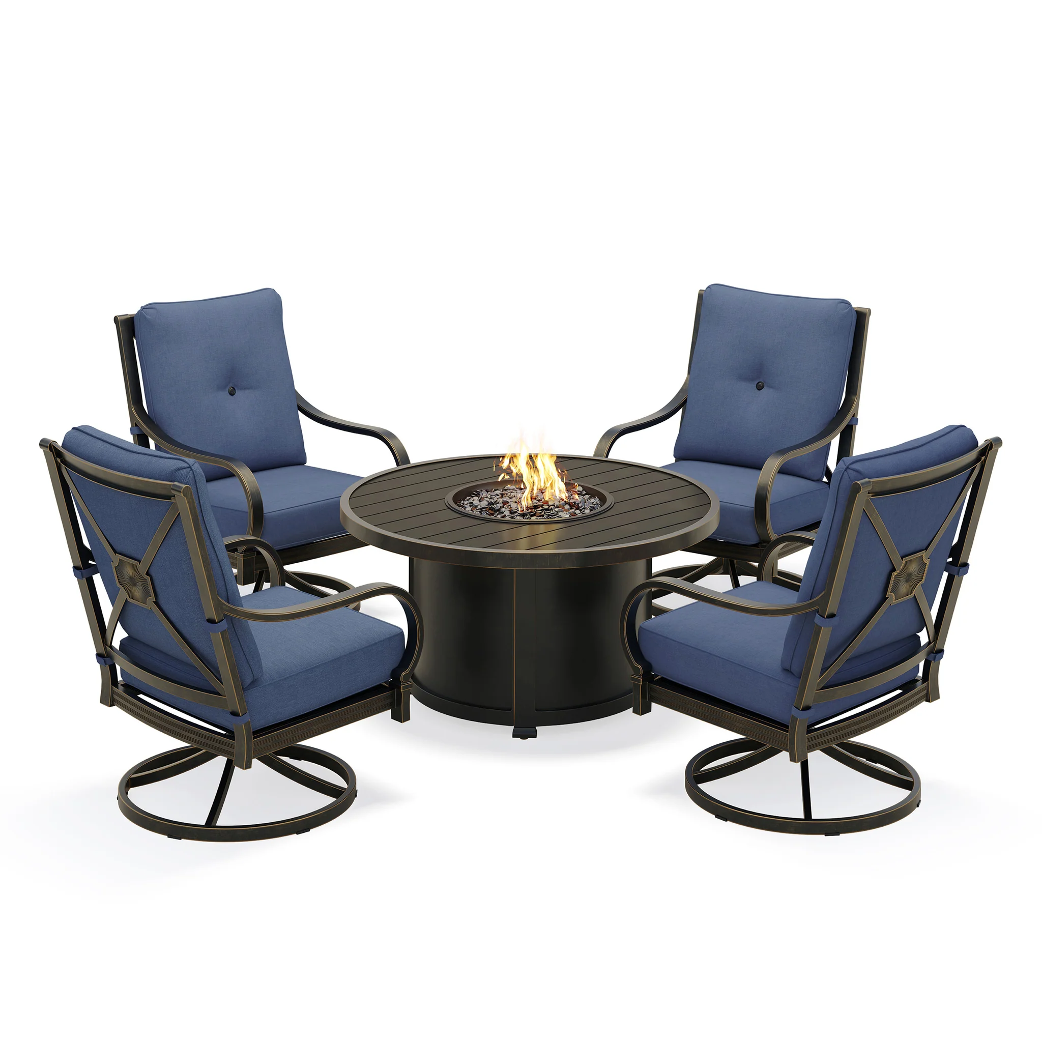 Broyhill Asheville Fire Pit Chat Set
